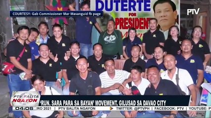 #PTVBalitaNgayon | 'Run, Sara Para sa Bayan' Movement, gilusad sa Davao City