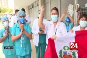 Personal de Salud del hospital Rebagliati aplaudieron la llegada de vacunas contra el COVID-19