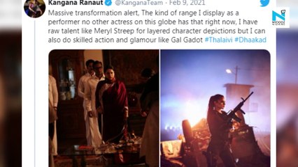 Kangana Ranaut drops massive body transformation pics from 'Thalaivi'