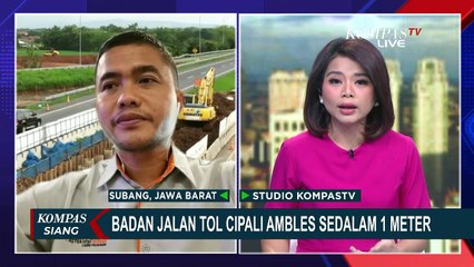 Jalan Tol Cipali KM 122 Ambles Sedalam 1 Meter, Petugas Kini Berlakukan Contra Flow