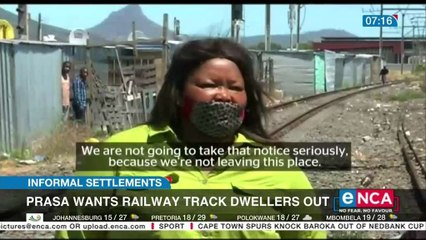 Prasa wants railway track dwellers out