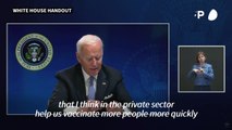 Biden says 'optimistic'at least 300 million people will be vaccinated before summer