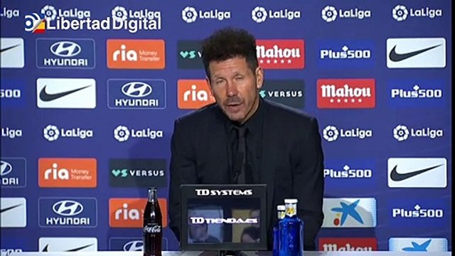 Simeone: Nosotros seguimos nuestro camino, me quedo con muchas cosas positivas