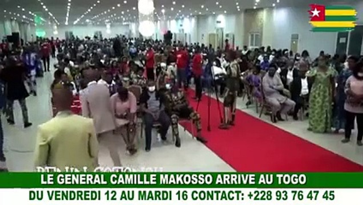 Le Général Camille Makosso annonce sa grande arrivée à Lomé ce vendredi