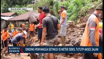 Dinding Penyangga Setinggi 15 Meter Jebol Tutup Akses Jalan Warga