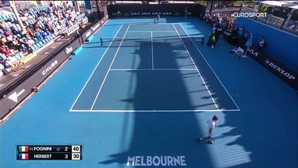 3 petits sets et puis s'en va : Herbert sans solution face à Fognini au 1er tour