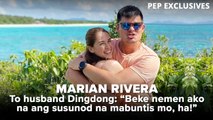 Marian Rivera tinawanan lang ang isyu tungkol sa asawang si Dingdong Dantes | PEP Exclusives