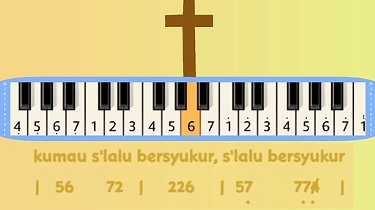 SELALU BERSYUKUR: PIANIKA ❲MELODICA❳ TUTORIAL | LAGU ROHANI