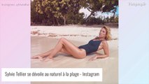 Sylvie Tellier bronzée et au naturel à la plage : 