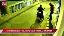 Fatih'te kasadan 1 Milyon TL çalan hırsızlar kamerada