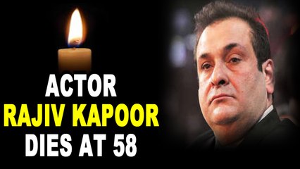 Raj Kapoor's youngest son, actor-director Rajiv Kapoor passesy away