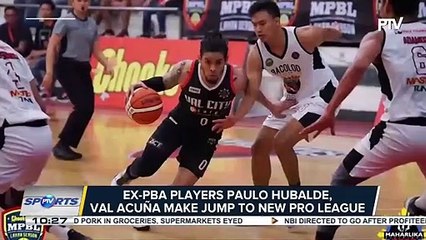 #PTVNewsTonight | SPORTS NEWS: Ex-PBA players Paulo Hubalde, Val Acuña make jump to new pro league