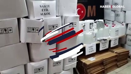 İzmir'de 12 ton kaçak etil alkol ele geçirildi