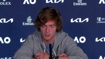 Open d'Australie 2021 - Andrey Rublev : "I was a little stressed because it is the first Grand Slam game of the year"