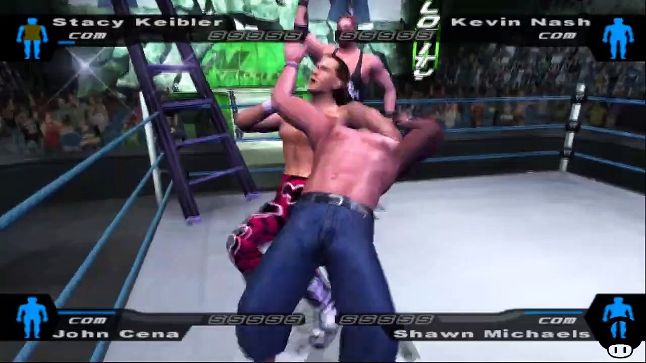 Here Comes the Pain Stacy Keibler vs Kevin Nash vs John Cena vs Shawn Michaels