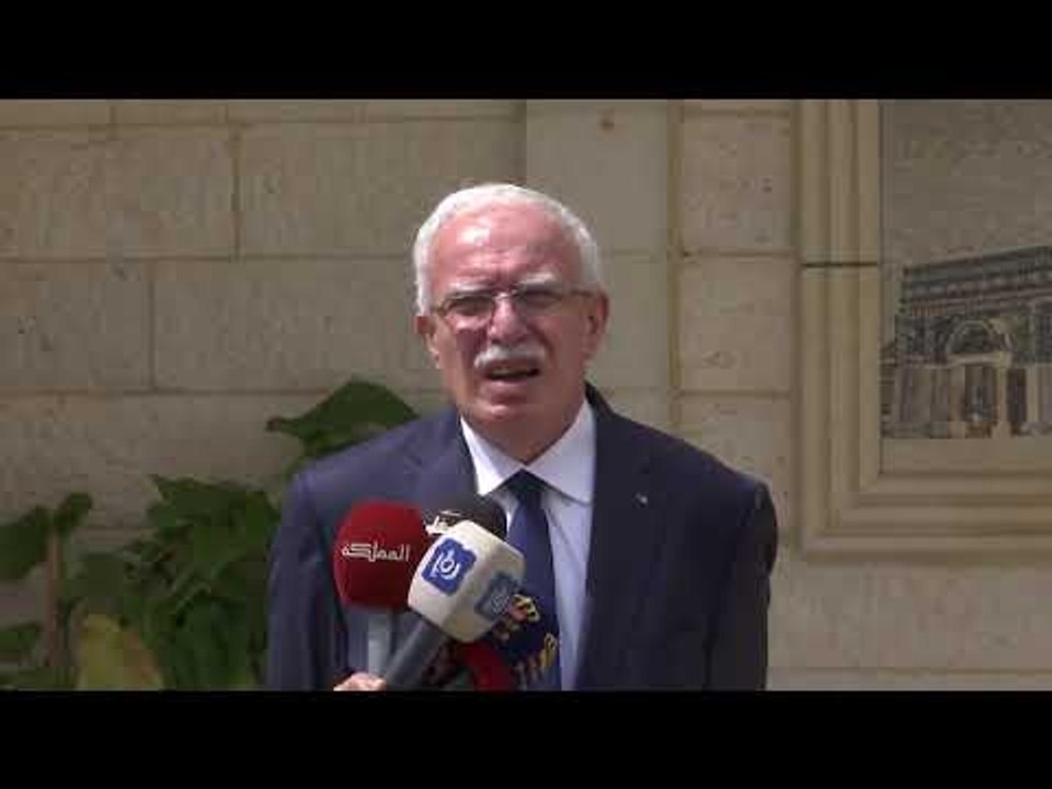 مؤتمر صحفي لوزير الخارجية أيمن الصفدي ونظيره الفلسطيني