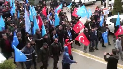Çumra halkından Doğu Türkistan'a destek, Çin zulmüne protesto!