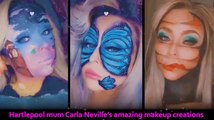 Hartlepool mum Carla Neville's makeup creations