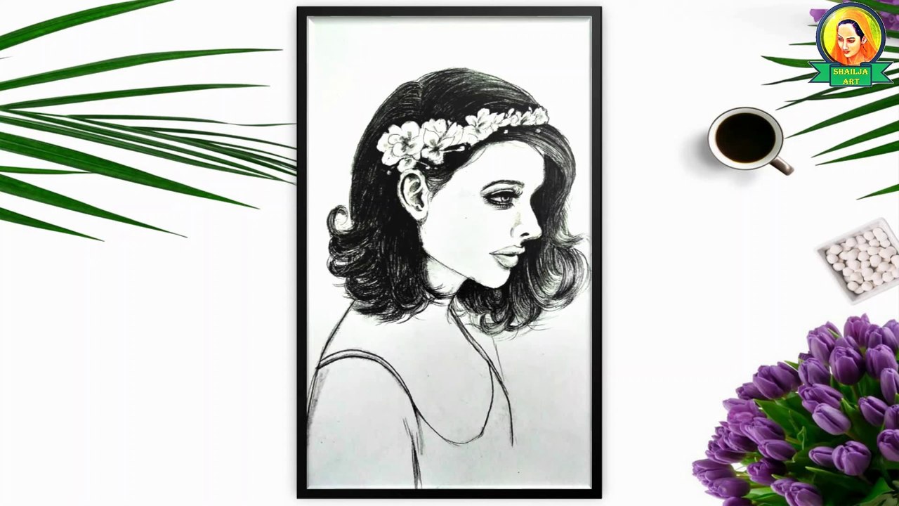 girl side face drawing | How to draw a girl face easy | How to draw Side Face of Girl for Beginners