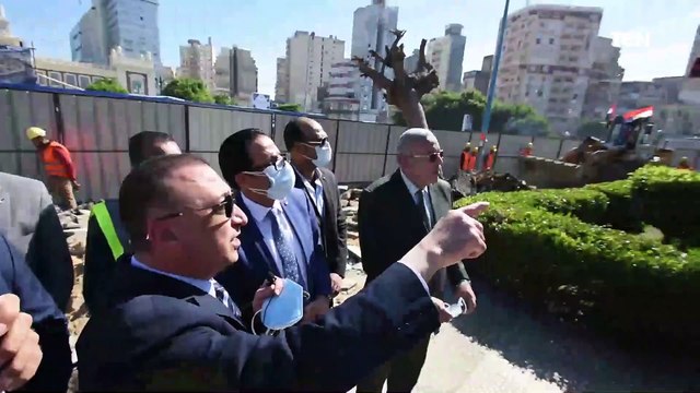 محافظ الإسكندرية يتابع أعمال انطلاق مشروع تطوير ميدان محطة مصر ويؤكد علي المتابعة المستمرة