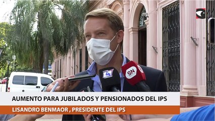 下载视频: Aumento del 20% para jubilados y pensionados del IPS