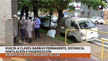 Vuelta a clases Barbijo permanente, distancia, ventilación e higienización