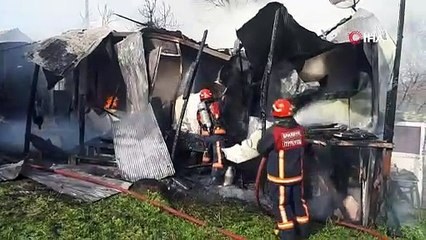 Çamaşır makinesinde çıkan yangın, yaşlı adamı evsiz bıraktı