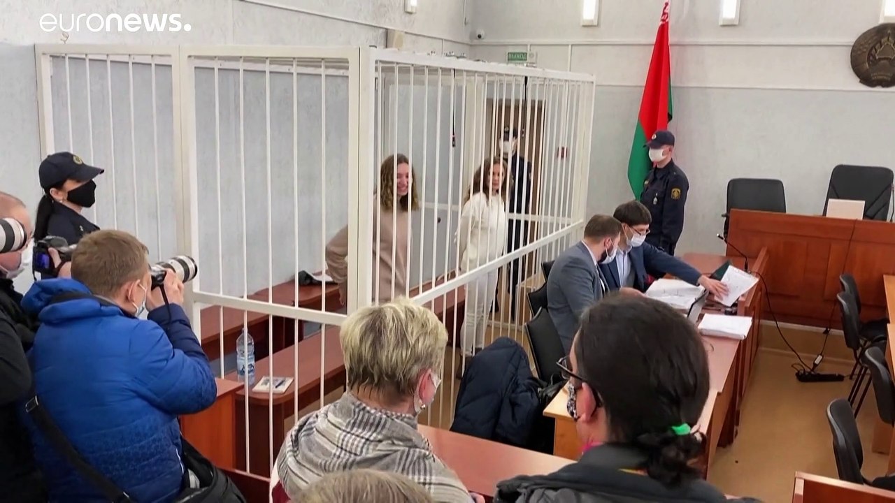 Dos periodistas en el banquillo en Minsk por informar de las protestas contra Lukashenko