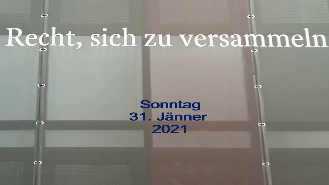 Demospaziergang Sonntag 31. Jänner 2021 Wien