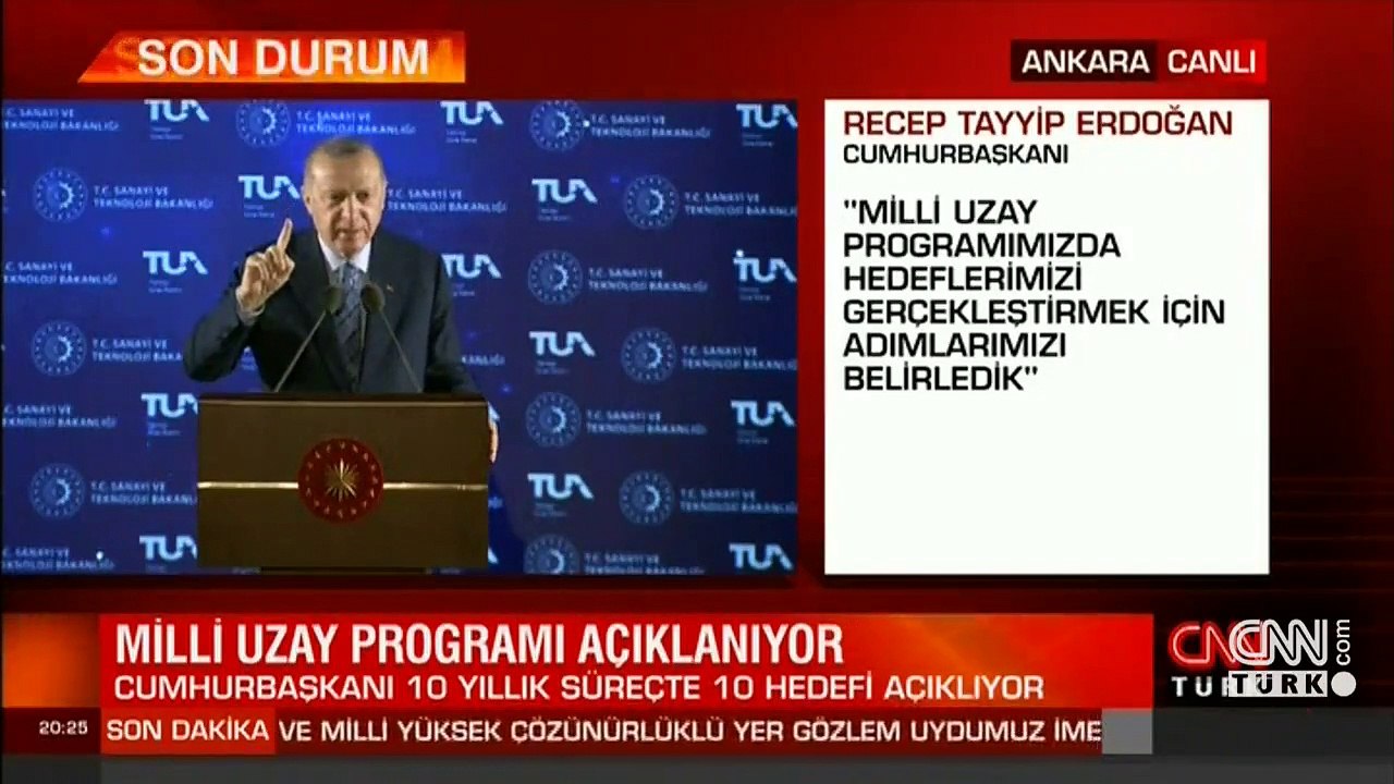 Son dakika haberi: Cumhurbaşkanı Erdoğan, Milli Uzay Programı'nı açıkladı! "2023'te Ay'a gidiyoruz"