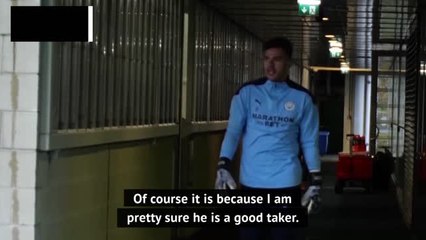 Ederson could take Man City’s next penalty