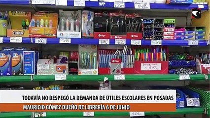 Todavía no despegó la demanda de útiles escolares en Posadas