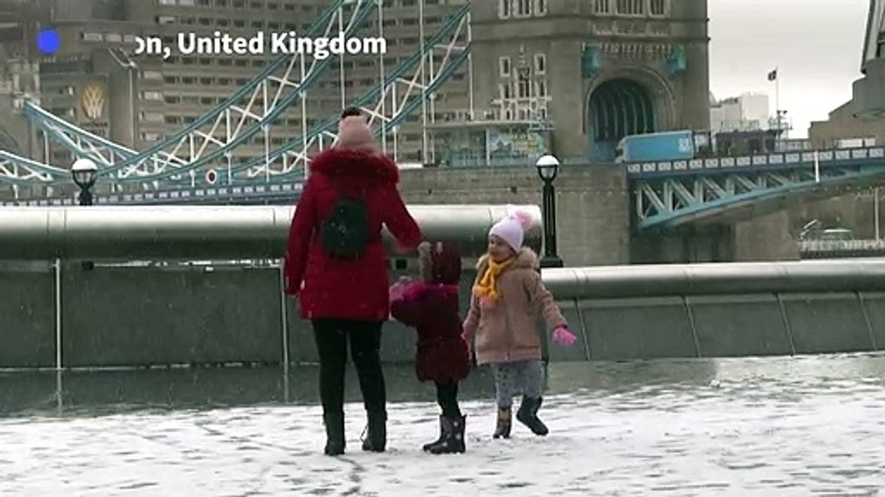 WRAP: Snow continues to cover western Europe's capital cities