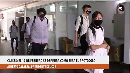 Clases: El 17 de febrero se definirá cómo será el protocolo