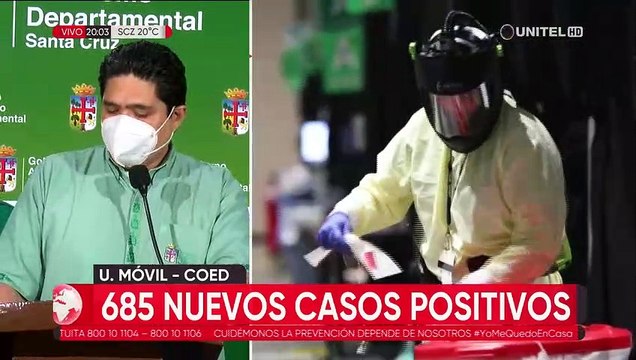 Coronavirus: son 27 los decesos registrados este martes en Santa Cruz, los nuevos casos son 685