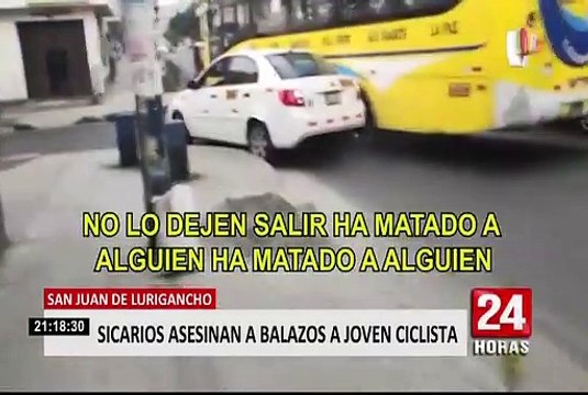 Crimen en SJL: sicarios acribillan a joven ciclista a pocos metros de su casa