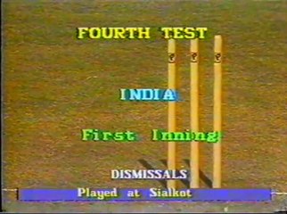 Wasim Akram 5-101 - 2 for 41 -  Imran Khan SUPER ONE HANDED CATCH l India tour of Pakistan 1989