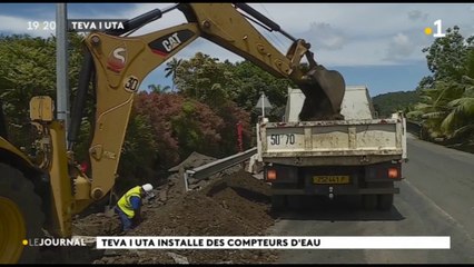 Installation de plus de 3300 compteurs d'eau à Teva I Uta
