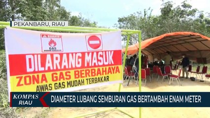 Diameter Lubang Semburan Gas Bertambah Enam Meter