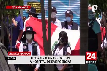 Hospital de Emergencias de VES y María Auxiliadora recibieron primeras dosis para inmunizar personal de salud