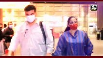 Vidya Balan With Husband Sidharth Roy Kapoor Spotted At Mumbai Airport