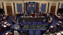 El Senado vota a favor del 'impeachment' contra Donald Trump