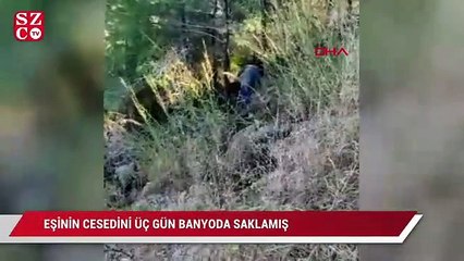 Eşinin cesedini üç gün banyoda saklayıp, telefonundan mesaj göndermiş!