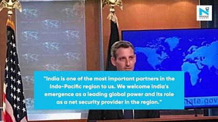 "India is one of the most important partners in the Indo-Pacific region" : USA