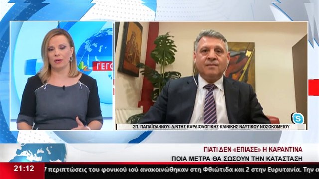 Ο Διευθυντής καρδιολογικής κλινικής του Ναυτικού Νοσοκομείου, Σπ. Παπαιωάννου στο Star K.E.