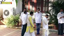 Alia Bhatt, Anil Ambani & Neil Nitin Mukesh with dad arrive at the Kapoor’s family bungalow