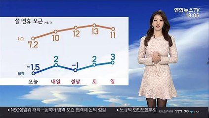 [날씨] 설 연휴 대체로 포근…답답한 시야, 짙은 안개