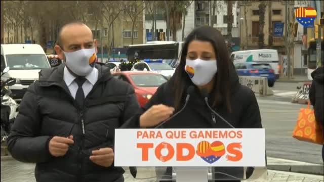 Arrimadas: Hay que acabar con el 'tridente de la ruina'; Iglesias, Colau y ahora los Comunes en la Generalitat