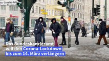 Kanzleramt will Lockdown bis 14. März verlängern