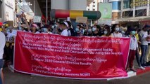 لليوم الخامس على التوالي عشرات آلاف في شوارع  ميانمار احتجاجا على الانقلاب العسكري